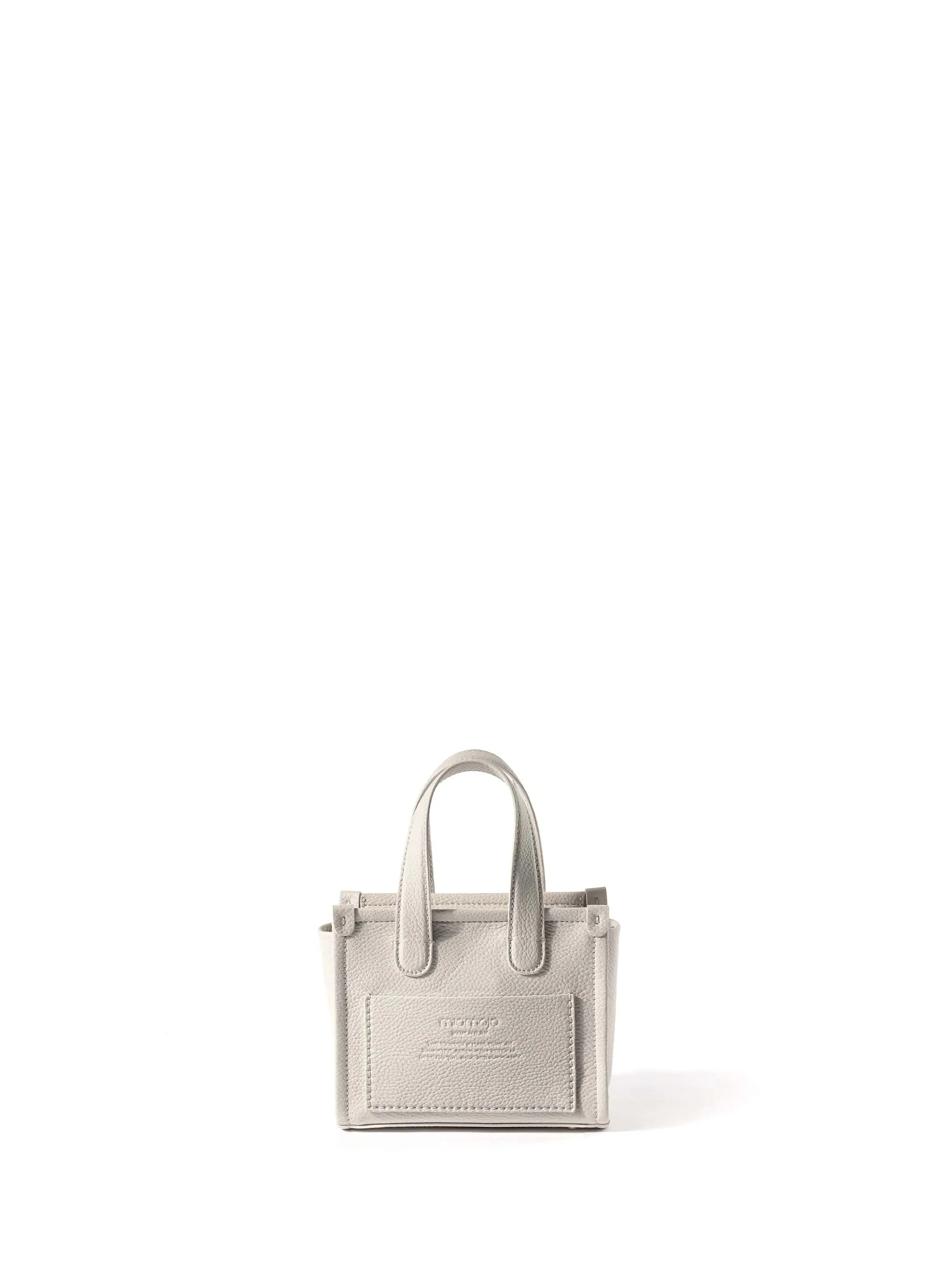 Alma S Apple Leather Vegan Tote Bag | Cloud
