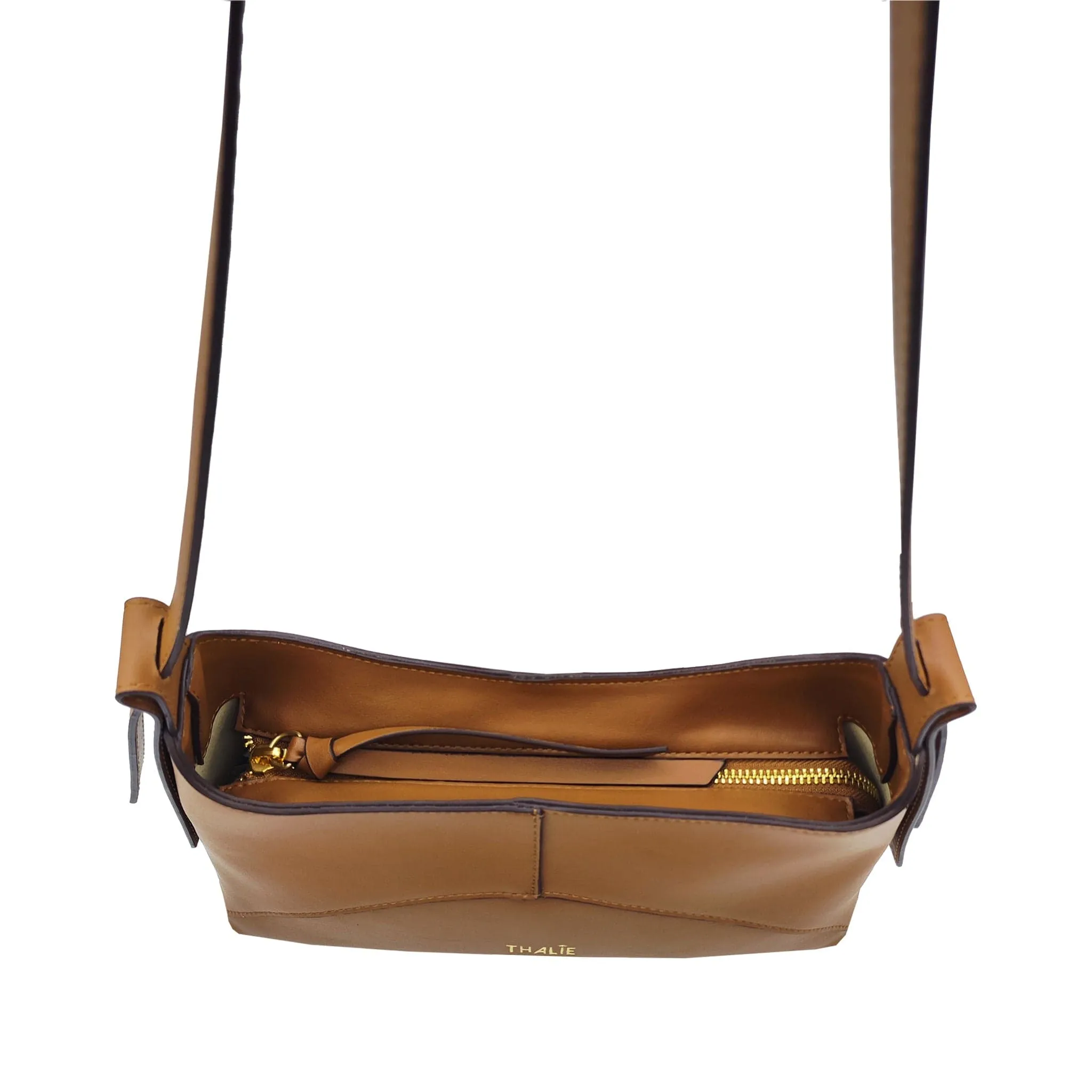 Ambre Desserto® Cactus Leather Vegan Baguette Bag | Tan