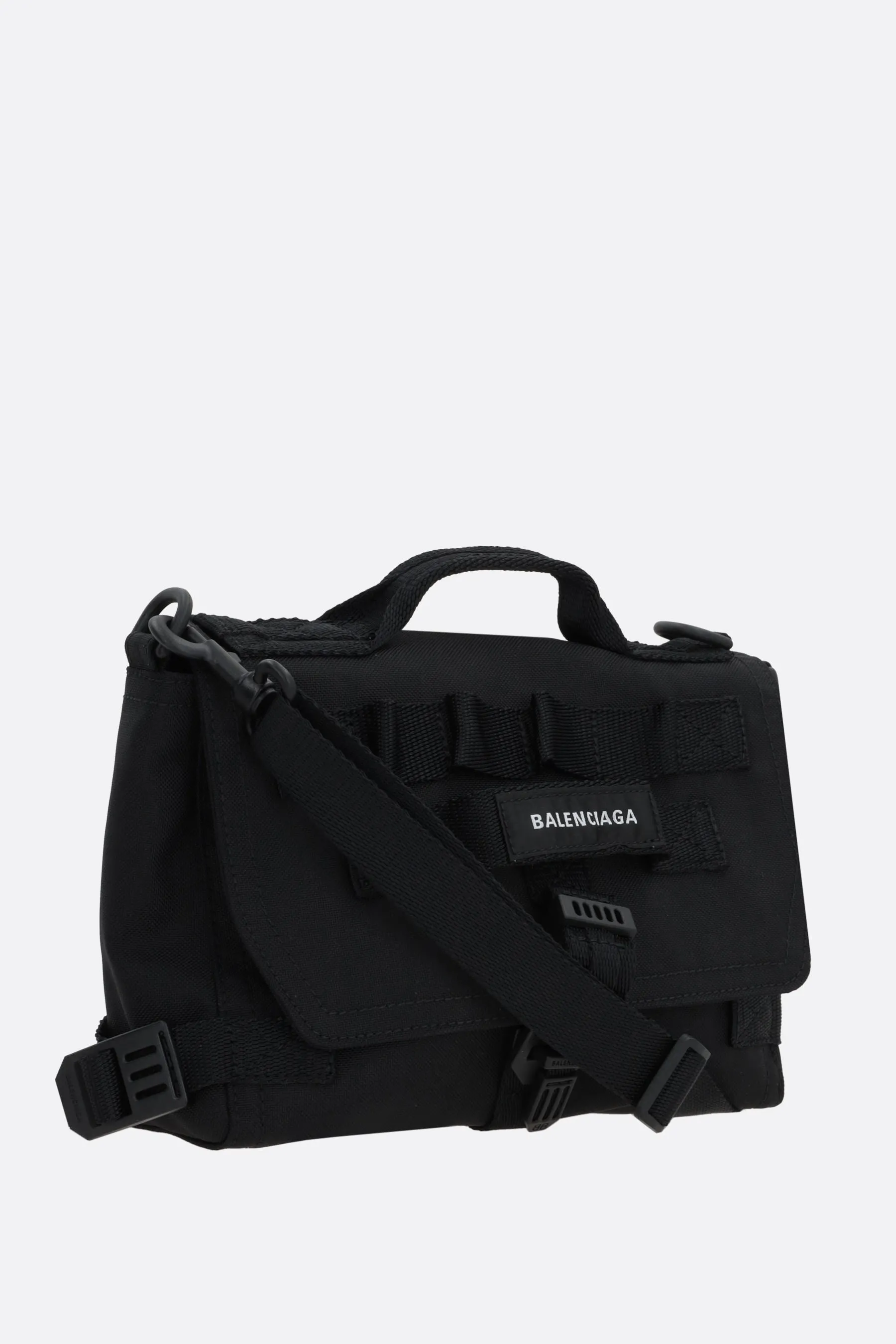 Army messenger bag in recycled nylon