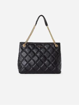 August Vegan Leather Tote Bag | Black