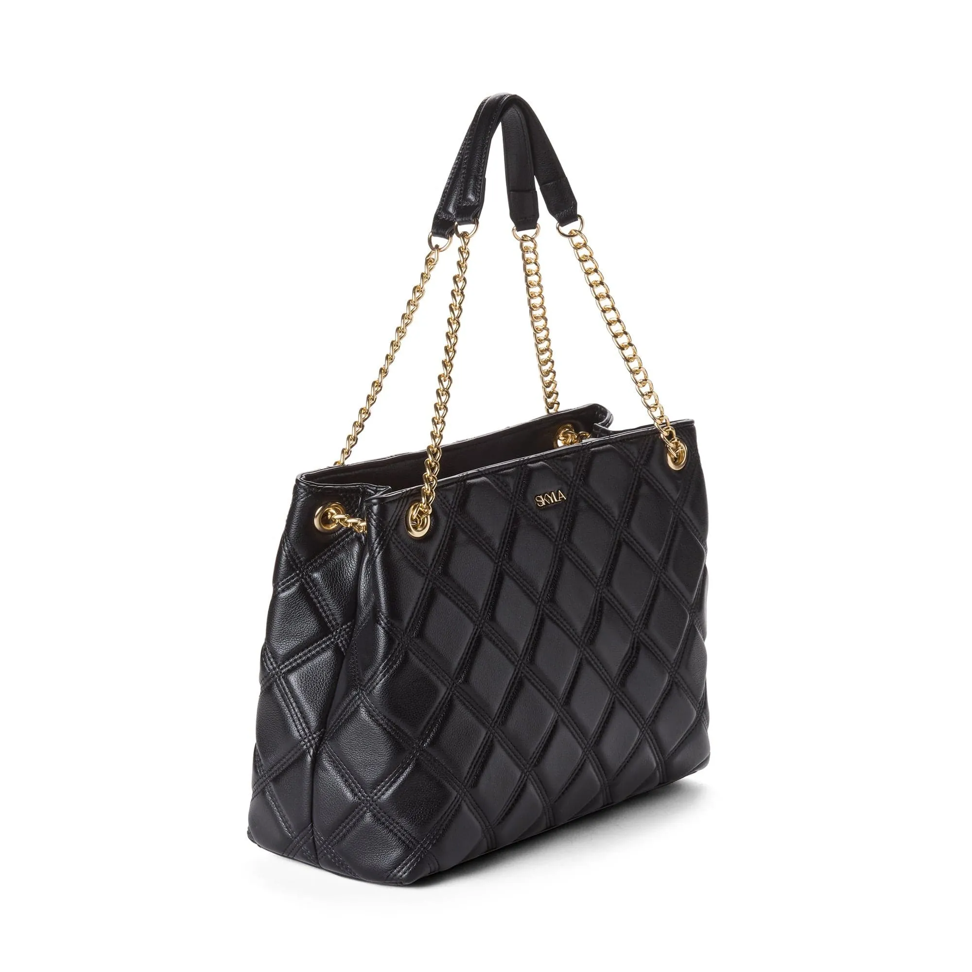 August Vegan Leather Tote Bag | Black