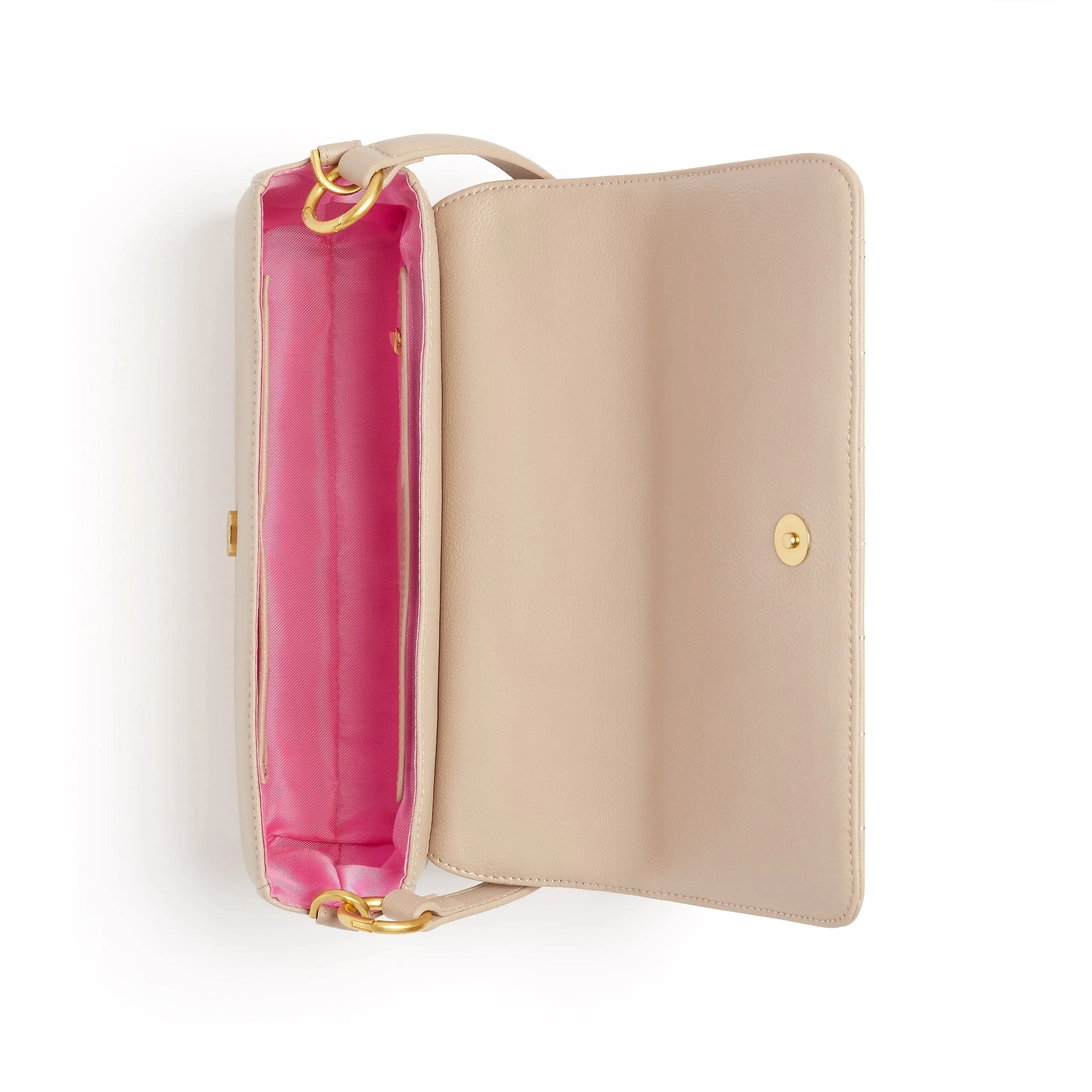 Aurora Vegan Leather Crossbody Bag | Beige