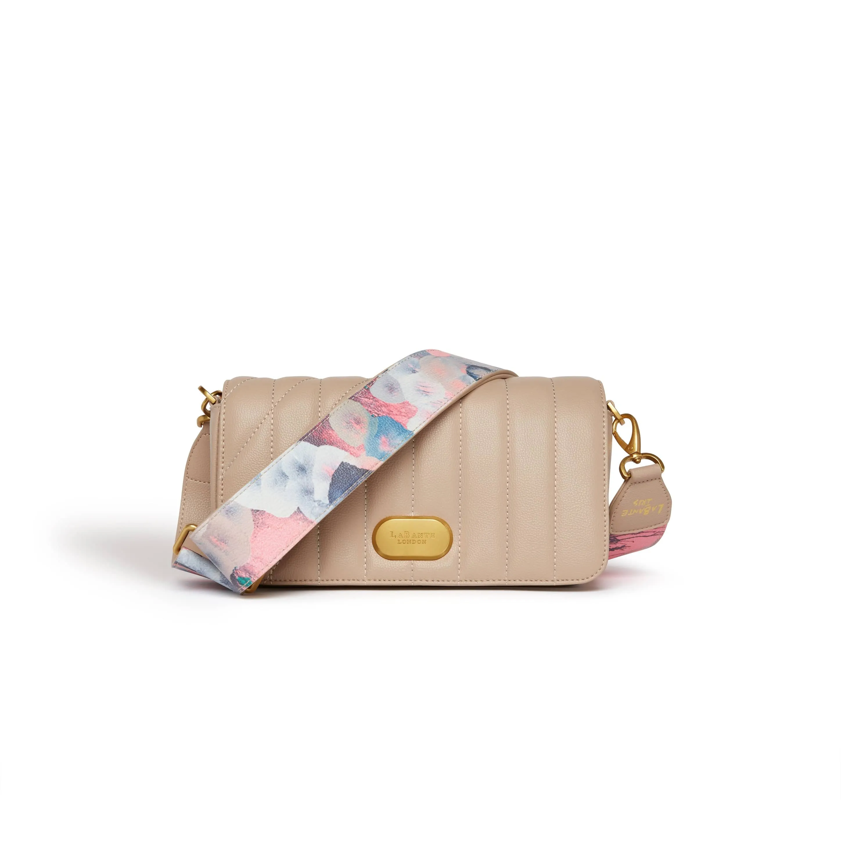 Aurora Vegan Leather Crossbody Bag | Beige