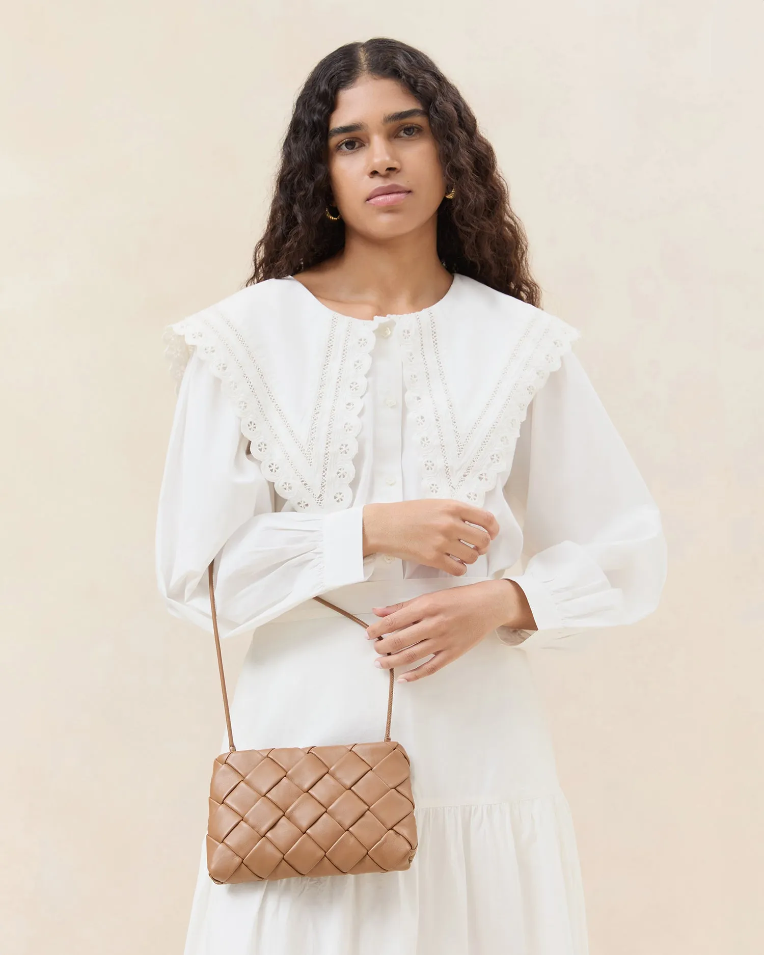 Auzeen Safari Woven Shoulder Bag