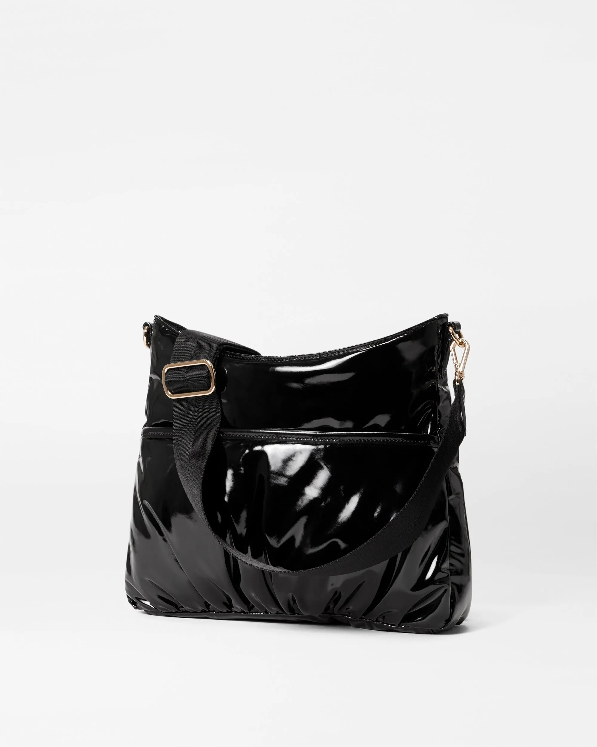 Black Lacquer Chelsea Hobo