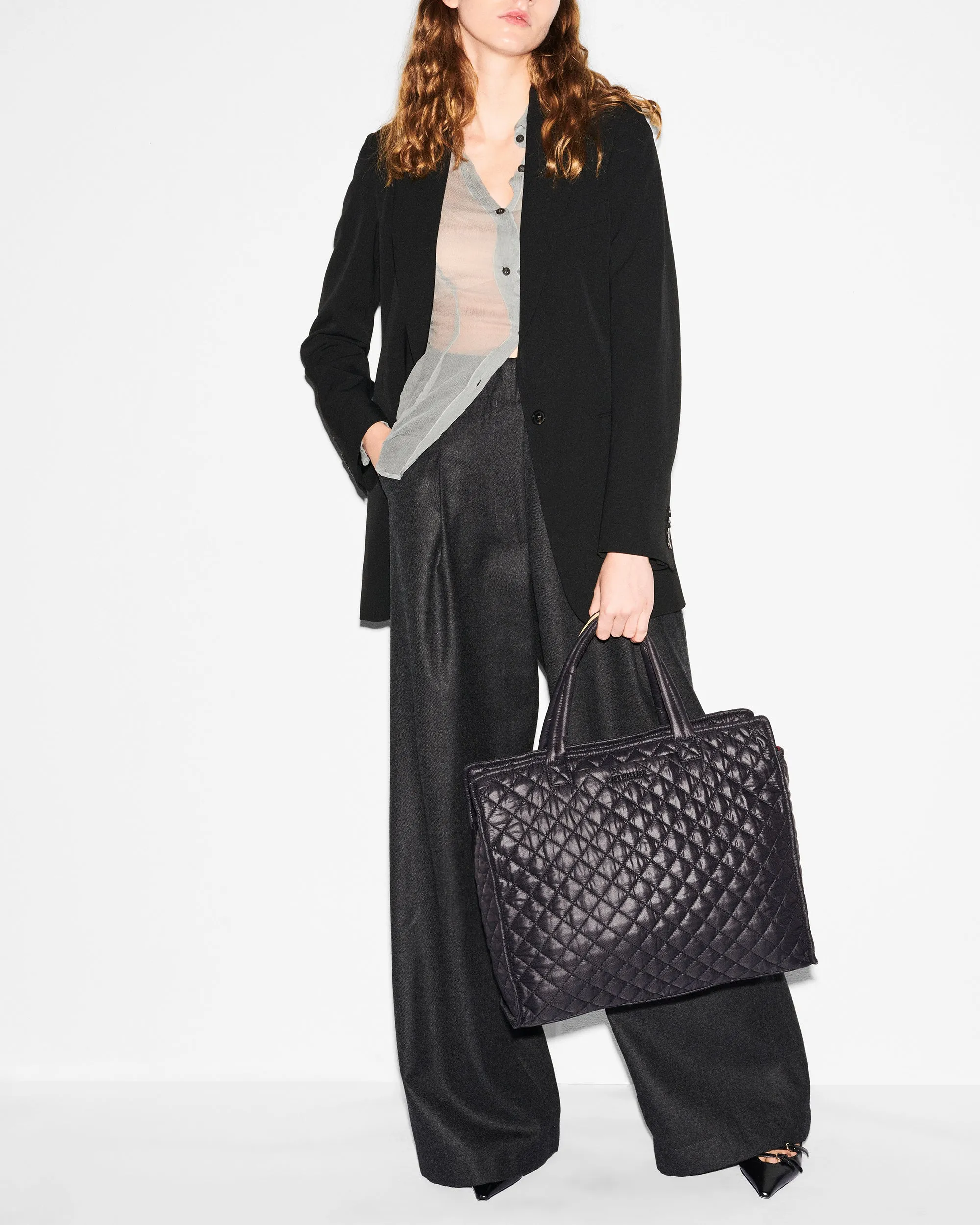Black Large Metro Box Tote II
