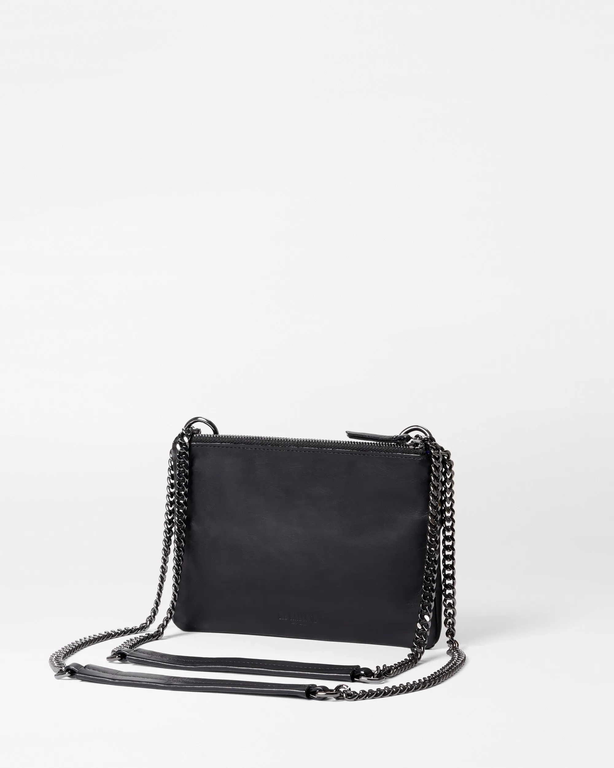 Black Leather Greta Crossbody