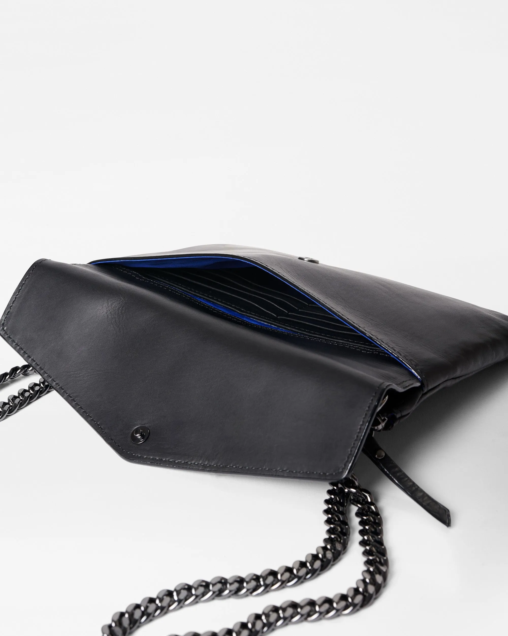 Black Leather Greta Crossbody