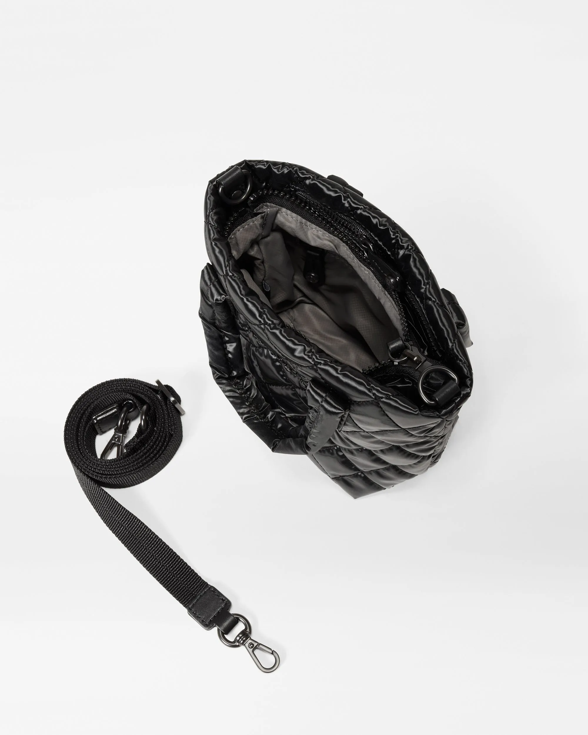 Black Liquid Petite Metro Tote Deluxe