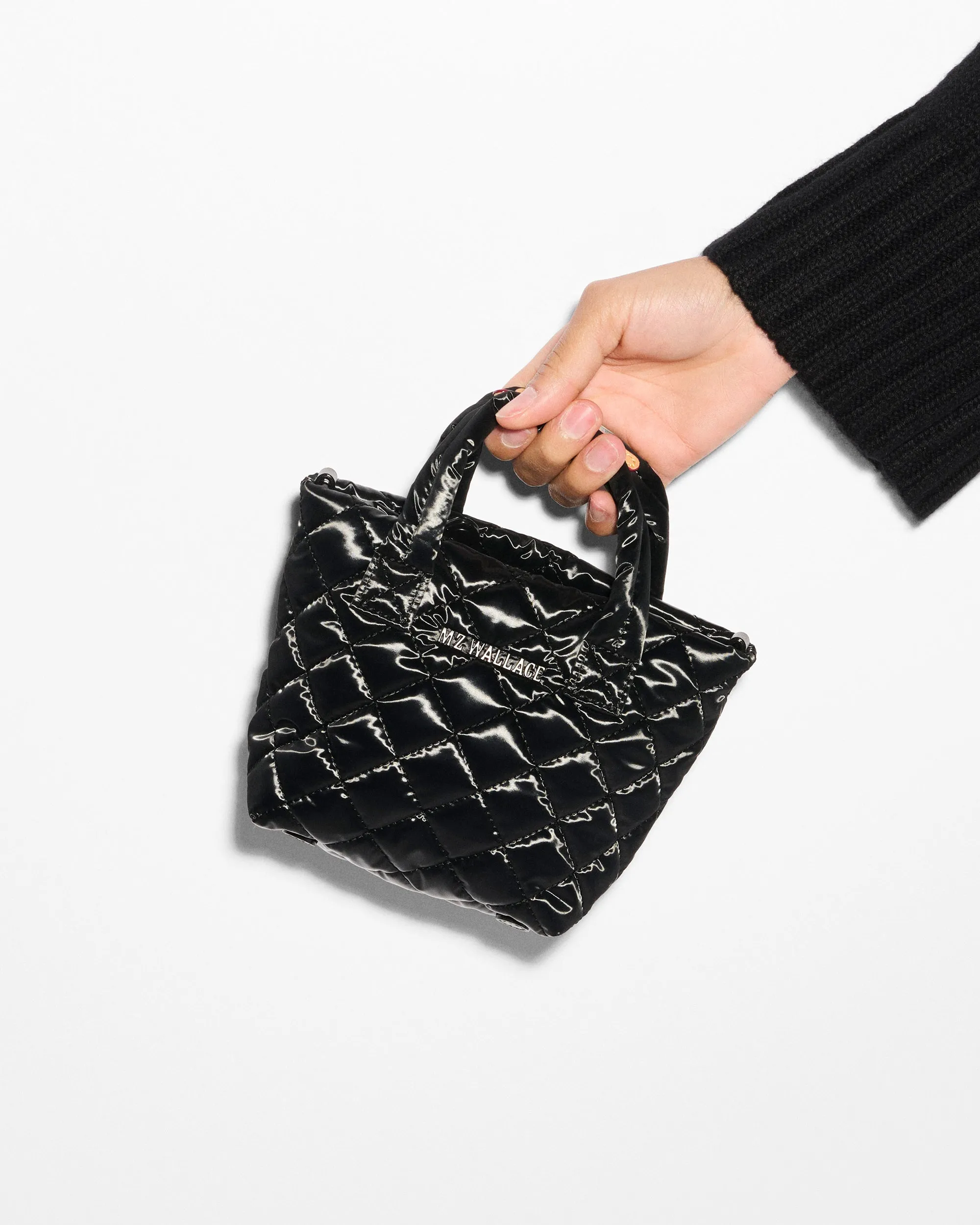 Black Liquid Petite Metro Tote Deluxe