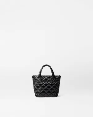 Black Liquid Petite Metro Tote Deluxe