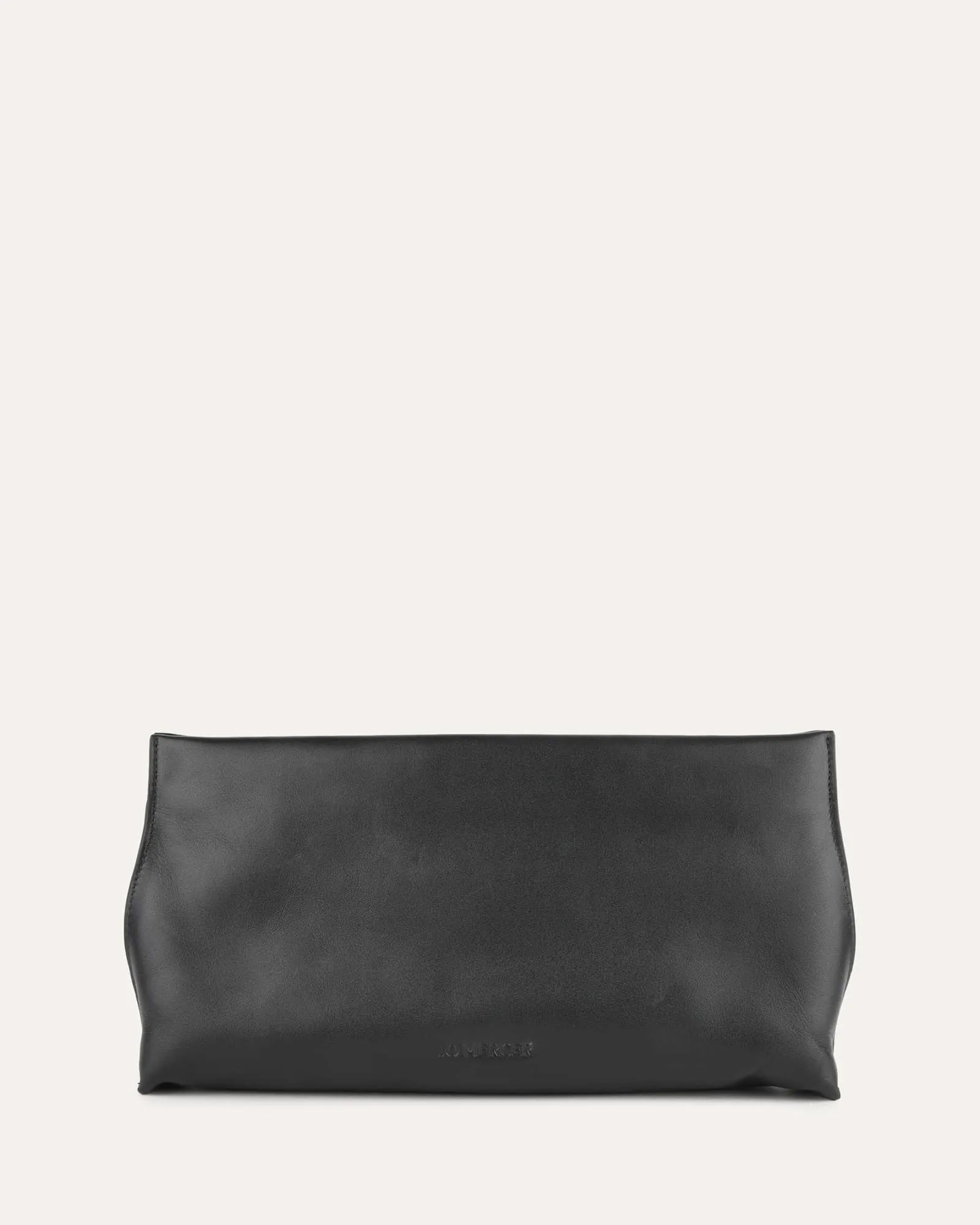 BONNIE CLUTCH BAG BLACK LEATHER