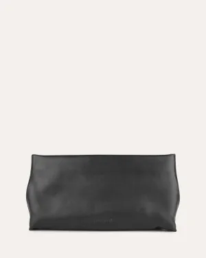 BONNIE CLUTCH BAG BLACK LEATHER