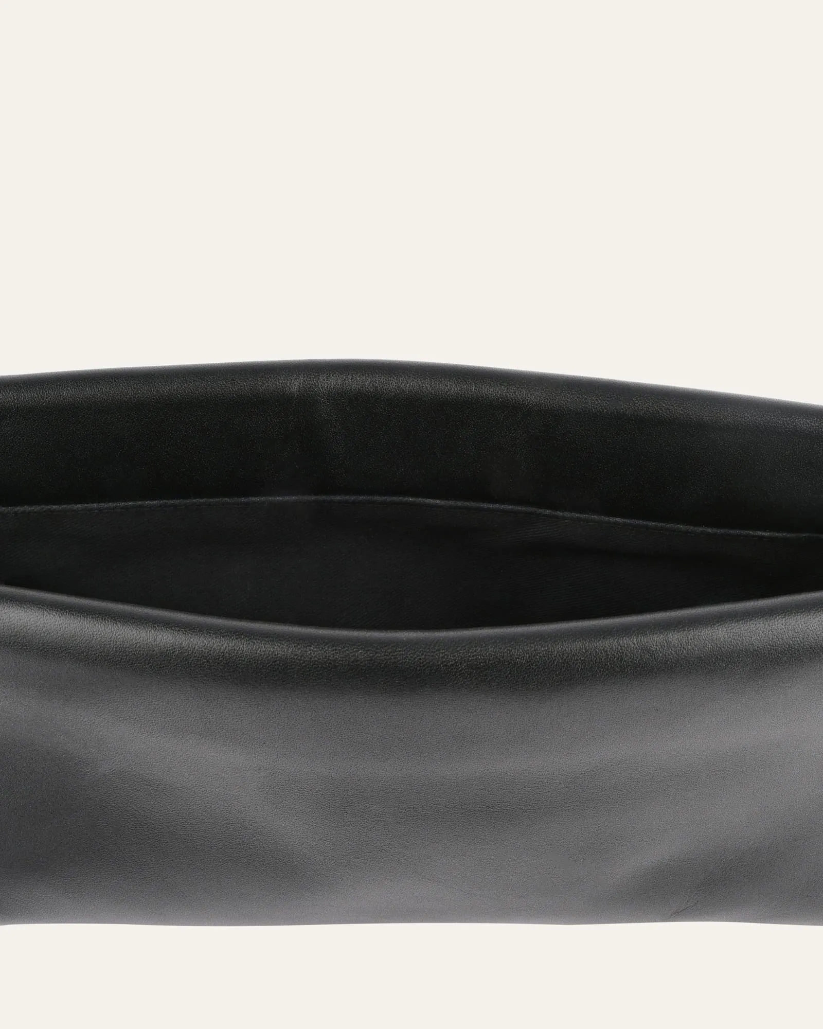 BONNIE CLUTCH BAG BLACK LEATHER