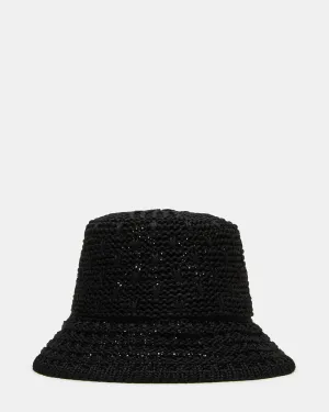 BREEZY STRAW HAT BLACK