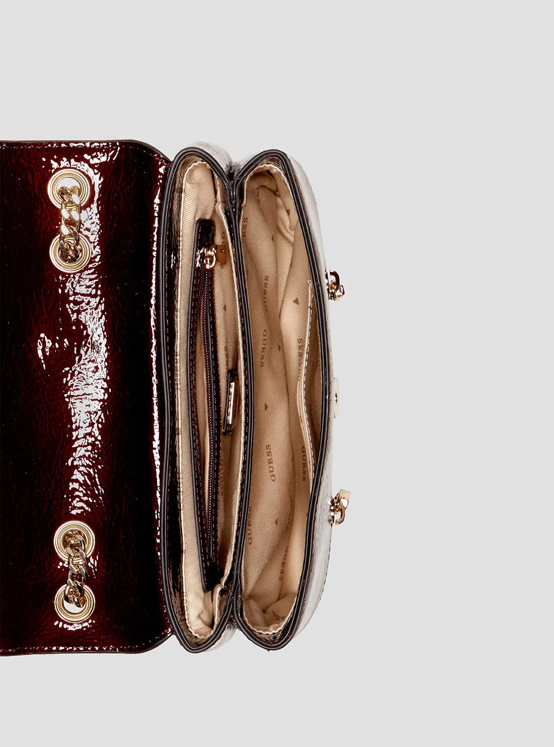 Burgundy Trissa Crossbody Bag