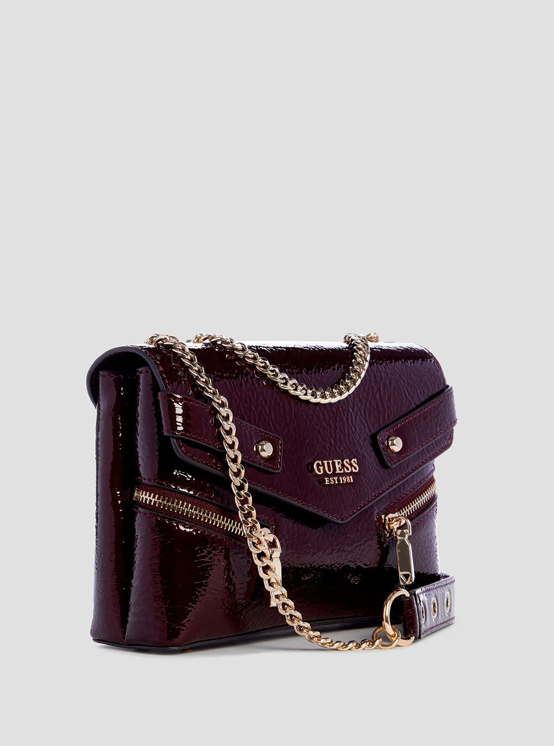 Burgundy Trissa Crossbody Bag