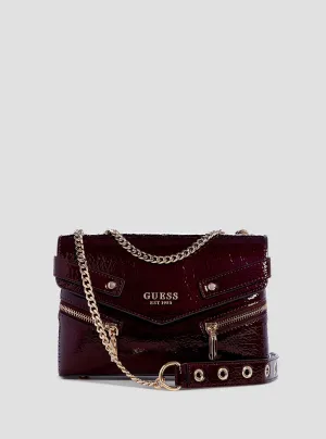 Burgundy Trissa Crossbody Bag