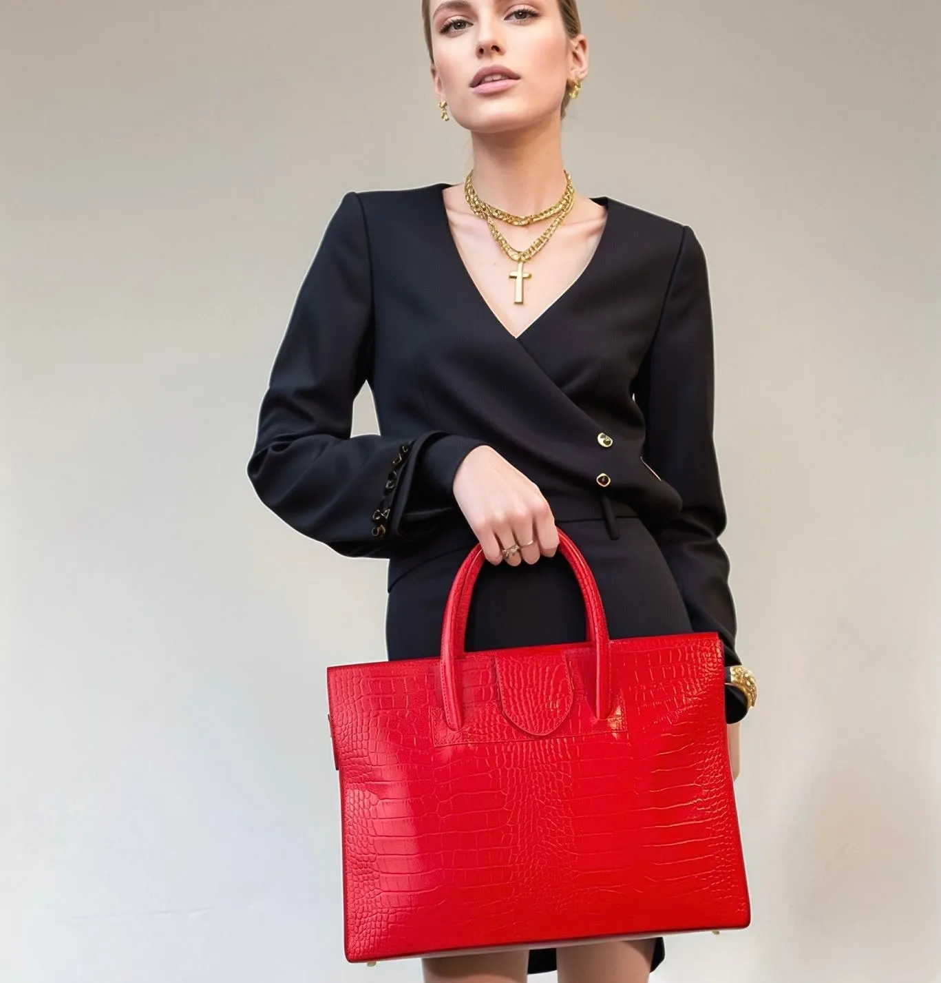 Carter Tote (Red)