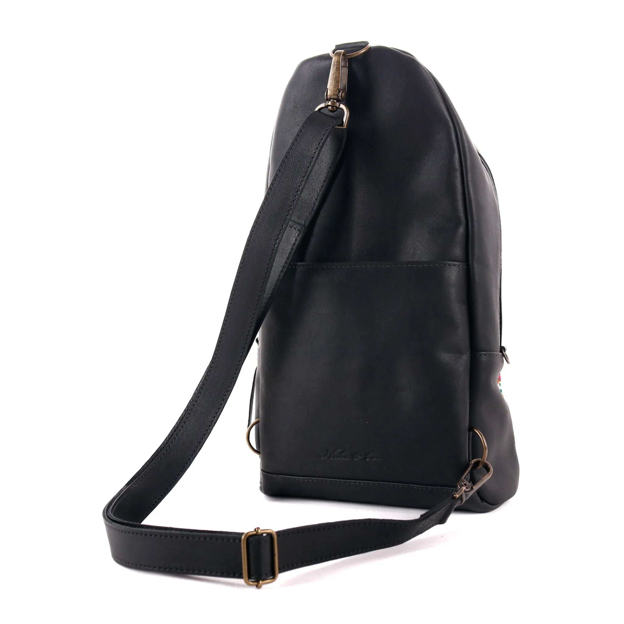 CROSSBODY SLING 2.0 - OOAK - BLACK - NO. 14066