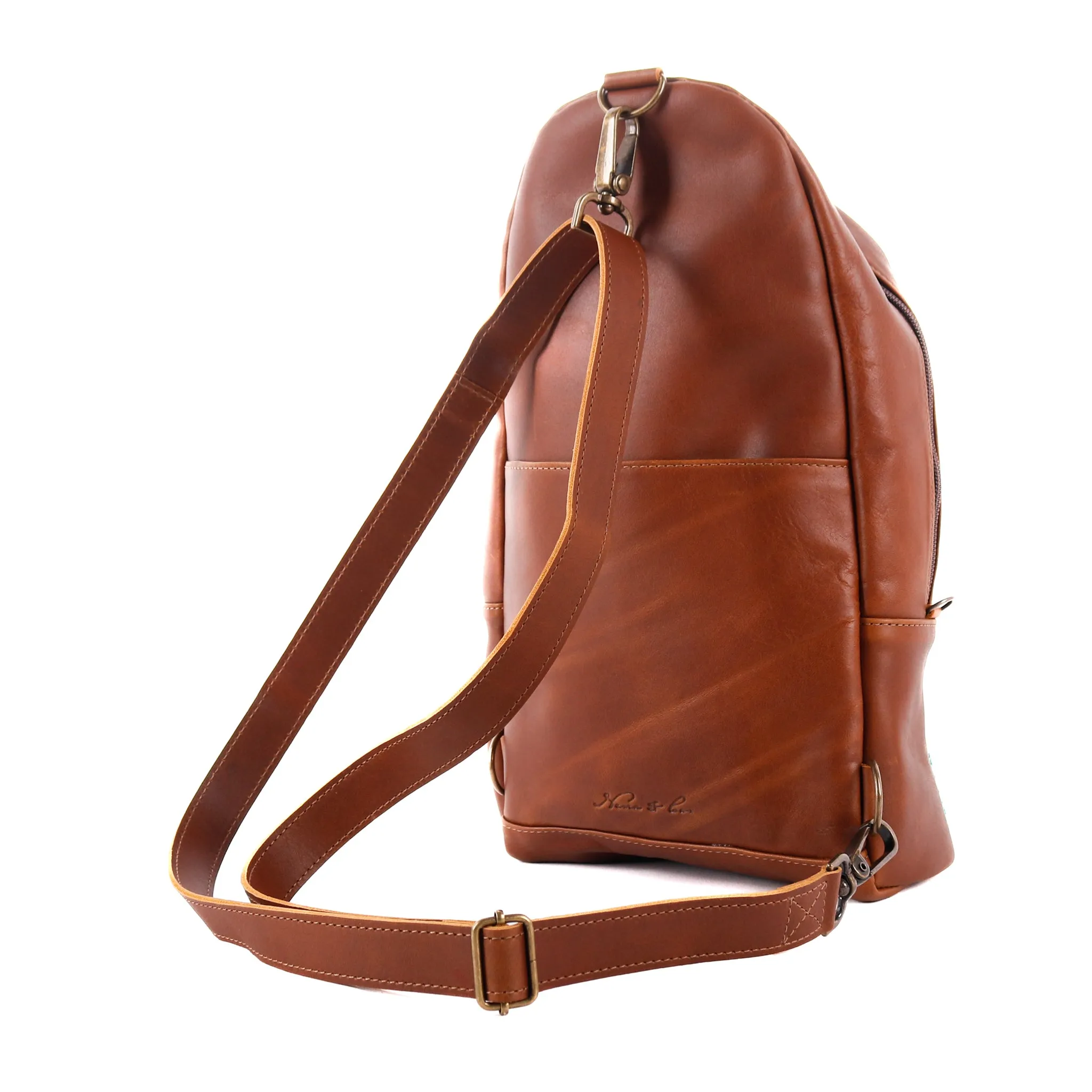 CROSSBODY SLING 2.0 - OOAK - CAFE - NO. 14054