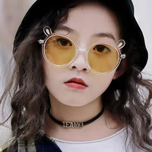 Cute Ear Sunglasses Round Frame