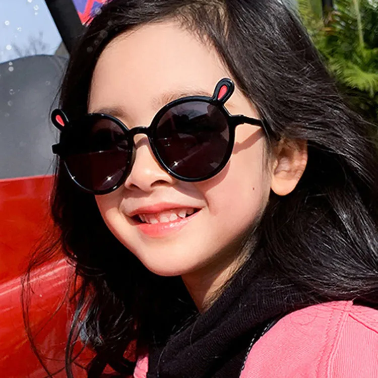 Cute Ear Sunglasses Round Frame