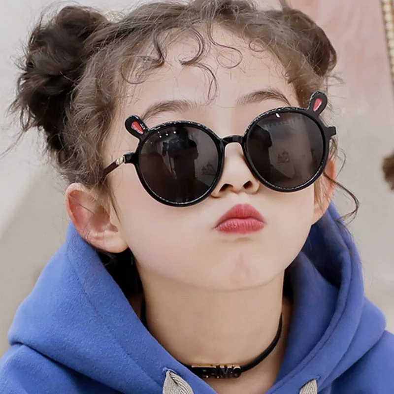 Cute Ear Sunglasses Round Frame