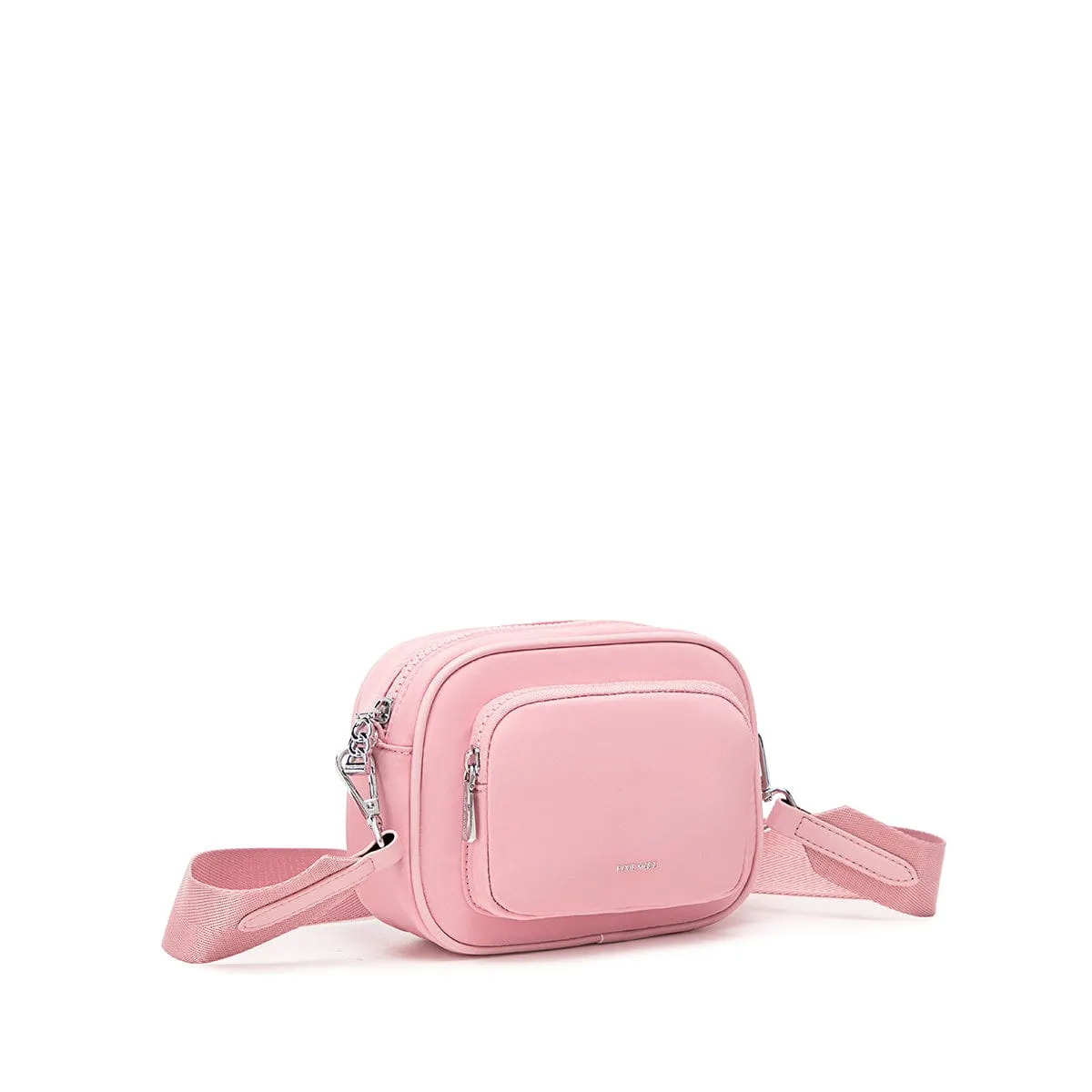 Daisy Nylon Vegan Crossbody | Light Pink