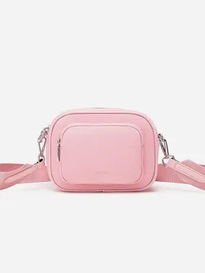 Daisy Nylon Vegan Crossbody | Light Pink