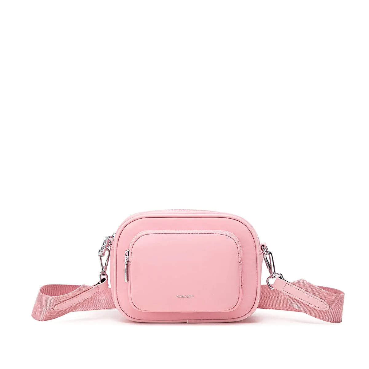 Daisy Nylon Vegan Crossbody | Light Pink