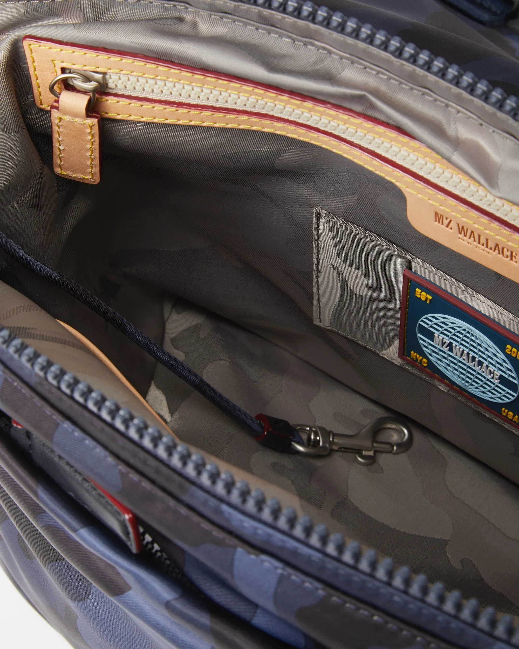 Dark Blue Camo Bedford Air Bleecker Small Messenger