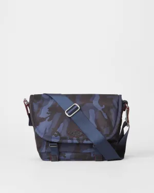 Dark Blue Camo Bedford Air Bleecker Small Messenger