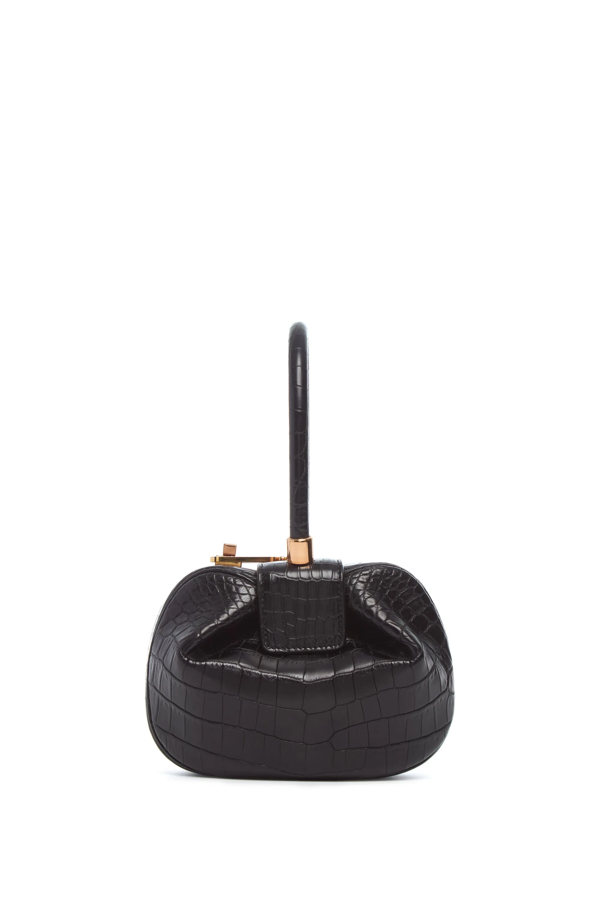 Demi Bag in Black Crocodile Leather