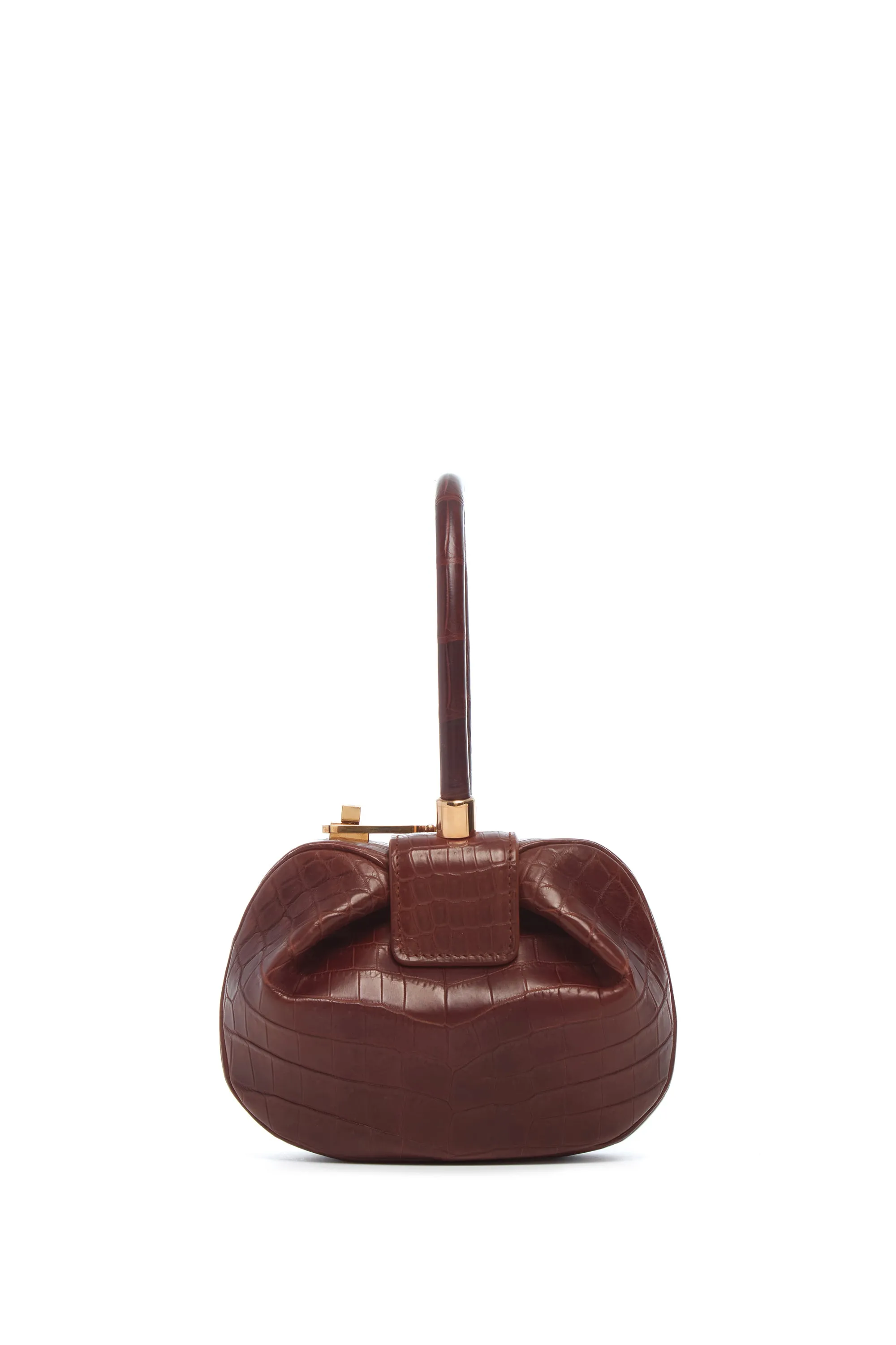 Demi Bag in Cognac Crocodile Leather