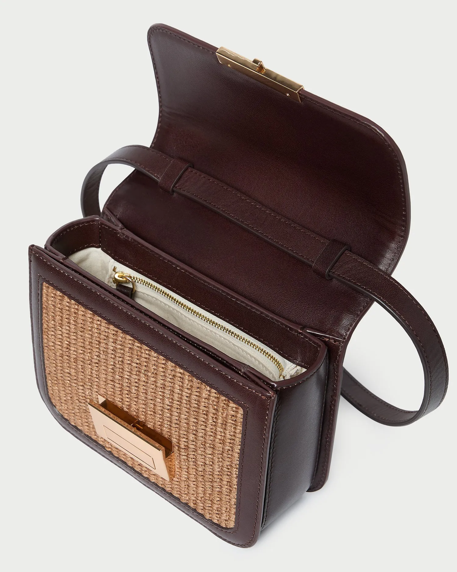 Desi Brown/Espresso Crochet Crossbody