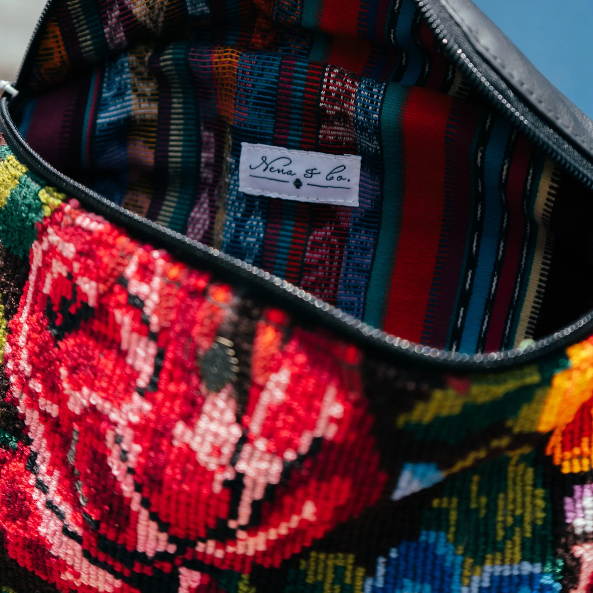 EL DON MANNY PACK - OOAK HUIPIL - BLACK - NO. 15749