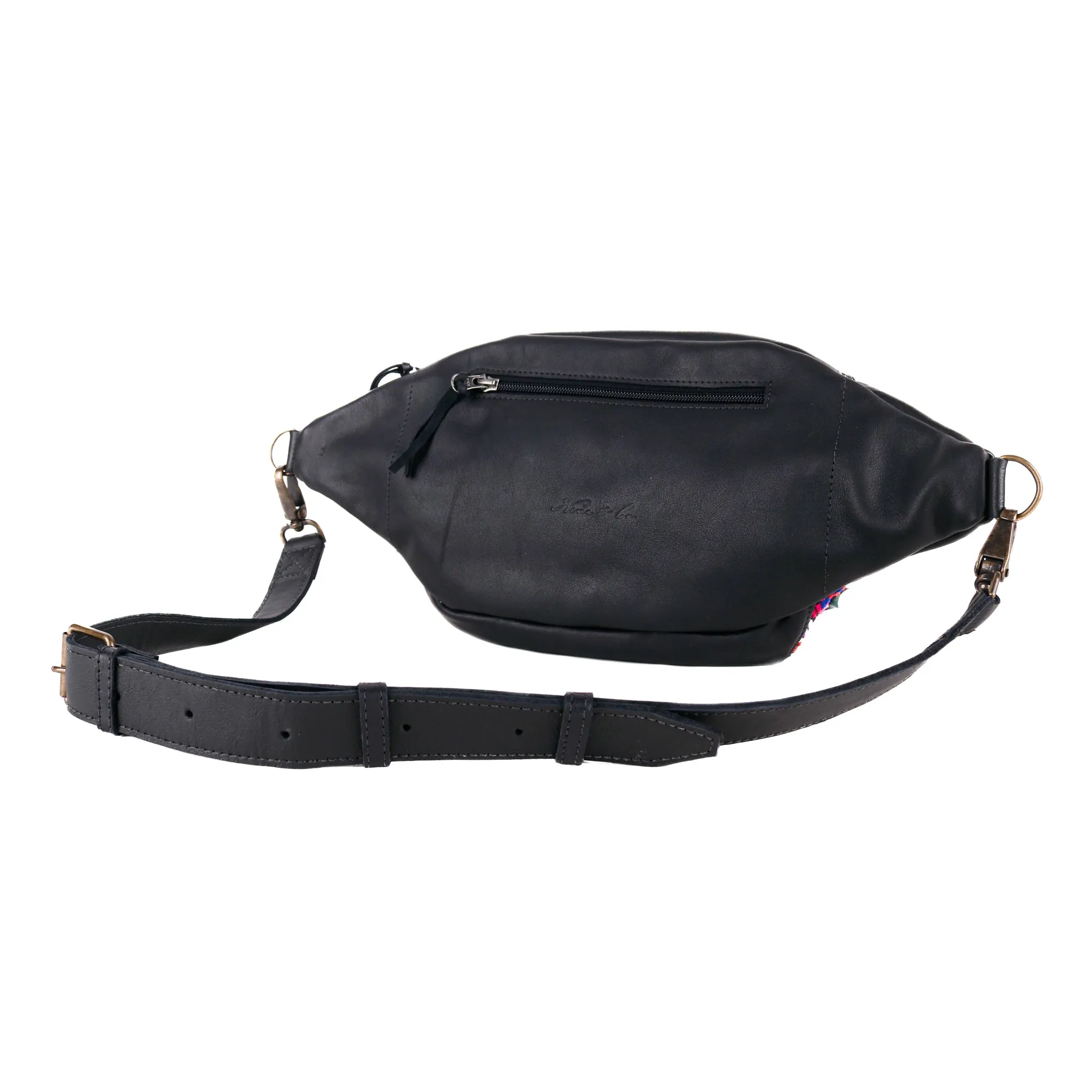 EL DON MANNY PACK - OOAK HUIPIL - BLACK - NO. 15752