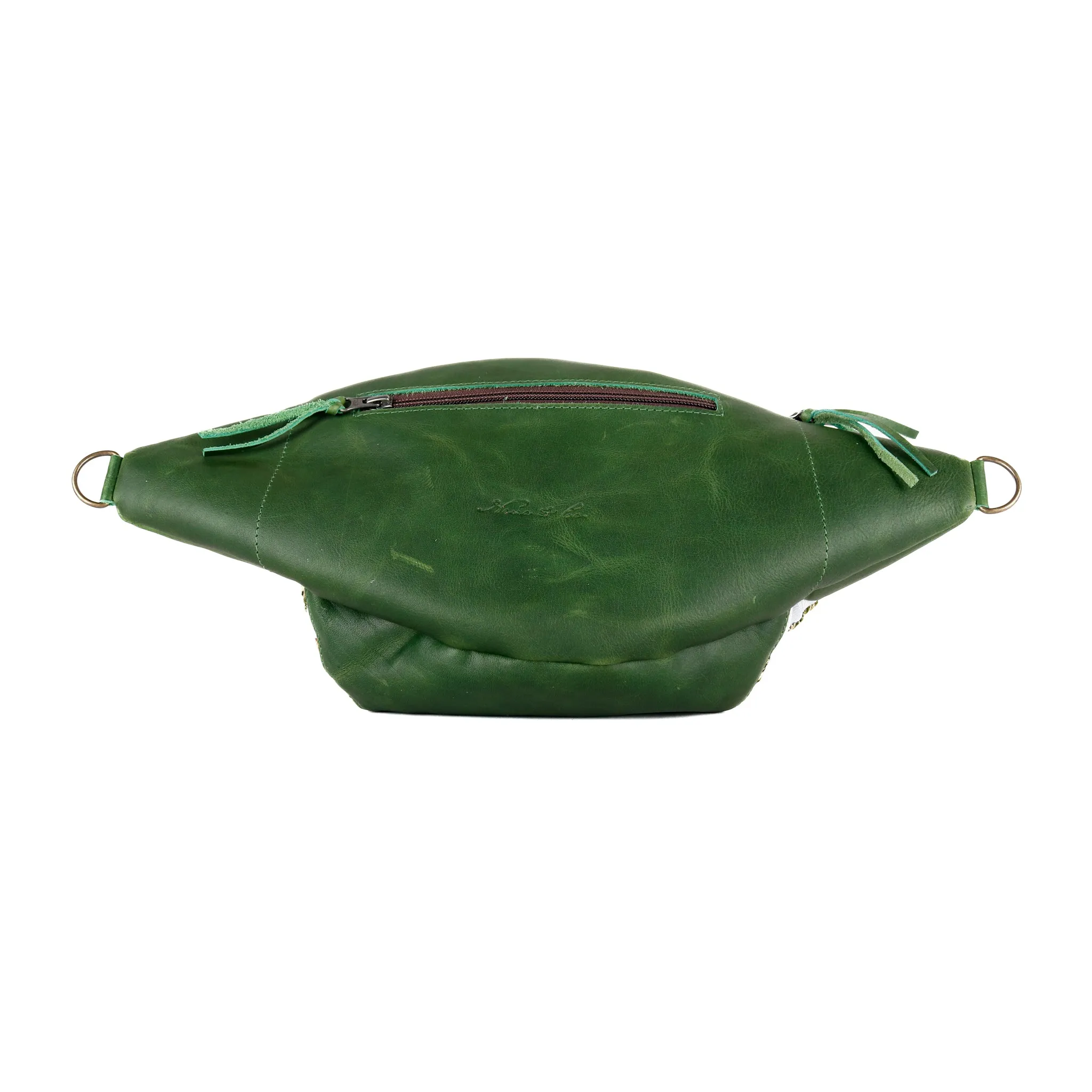 EL DON MANNY PACK WITH JADE - OOAK HUIPIL - EMERALD - NO. 15542
