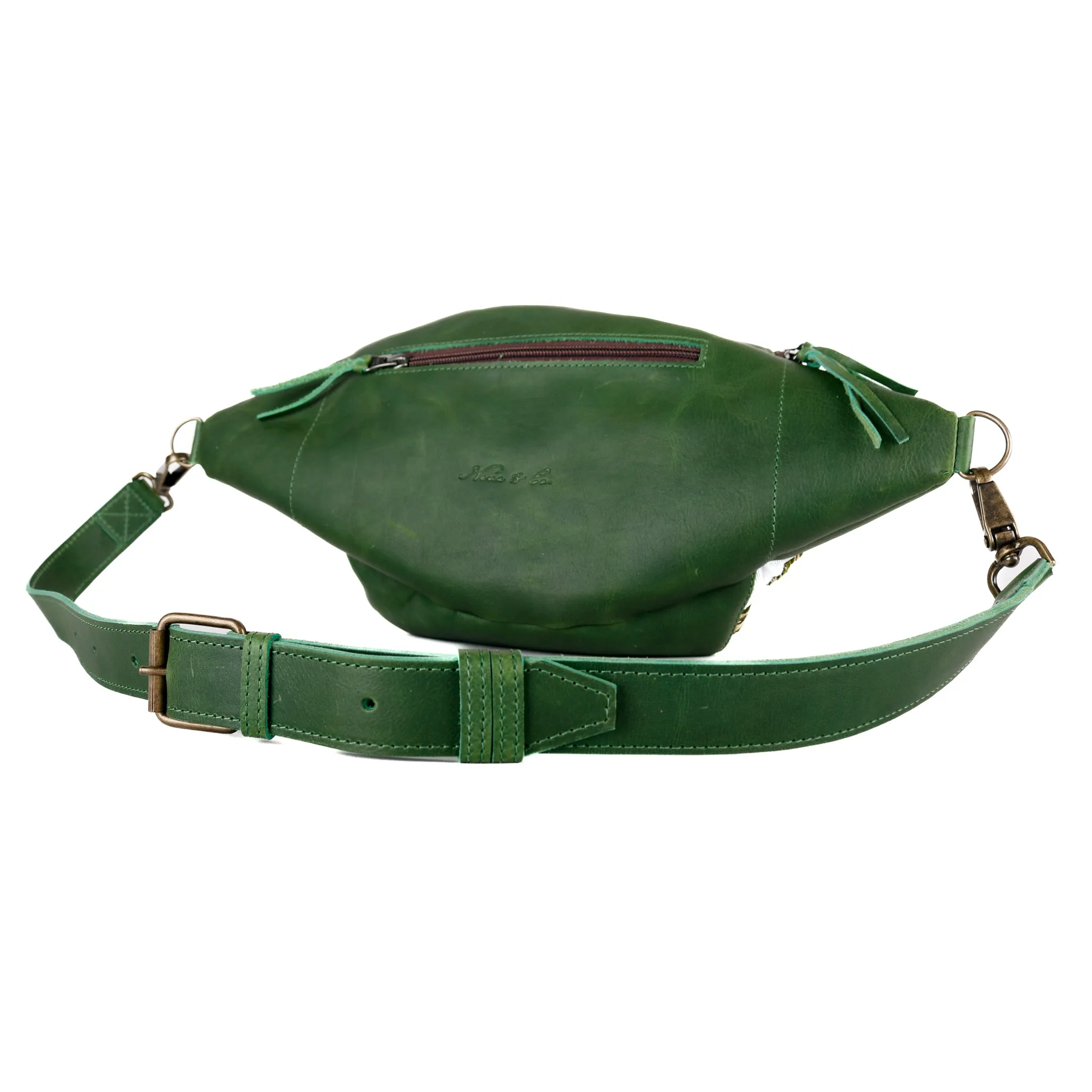 EL DON MANNY PACK WITH JADE - OOAK HUIPIL - EMERALD - NO. 15542