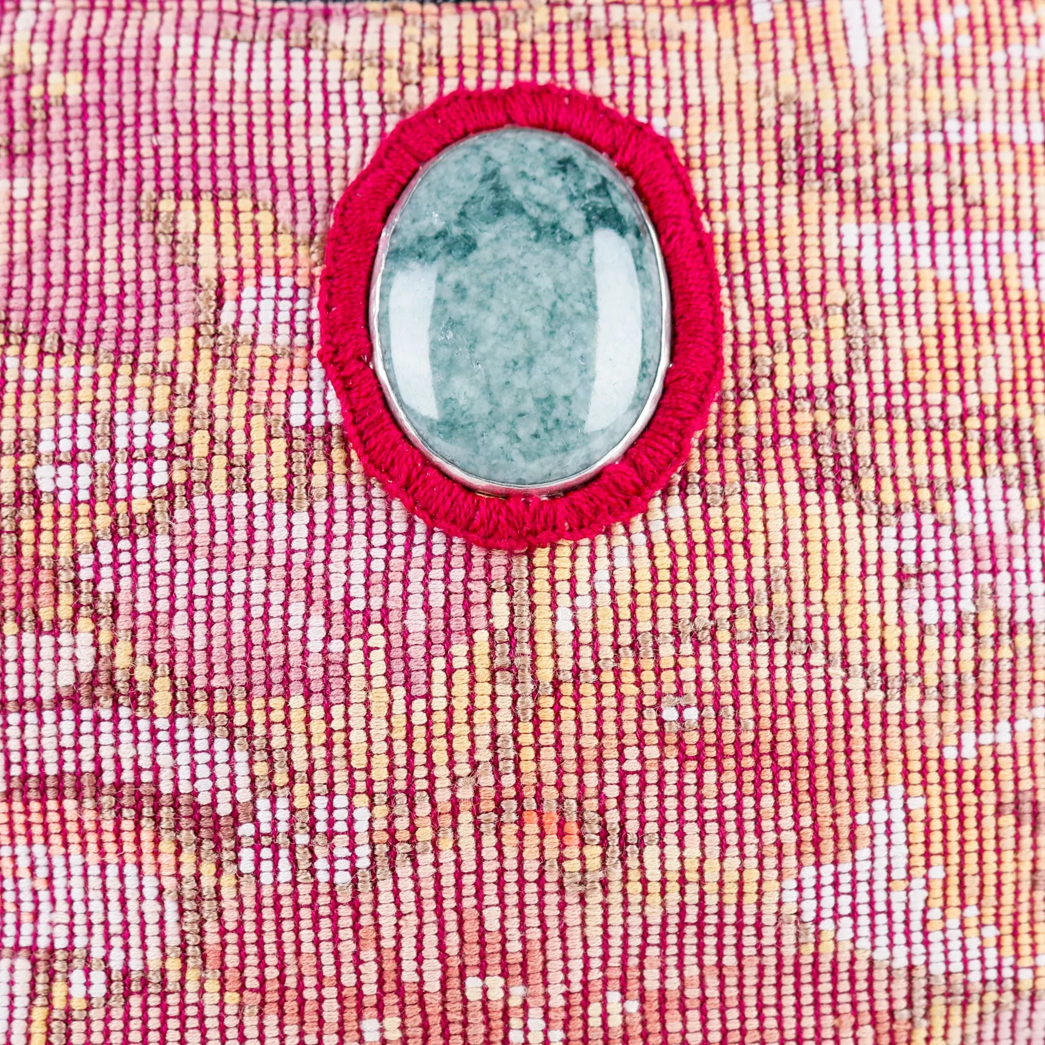 EL DON MANNY PACK WITH JADE - OOAK HUIPIL - VINO TNTO - NO. 15540