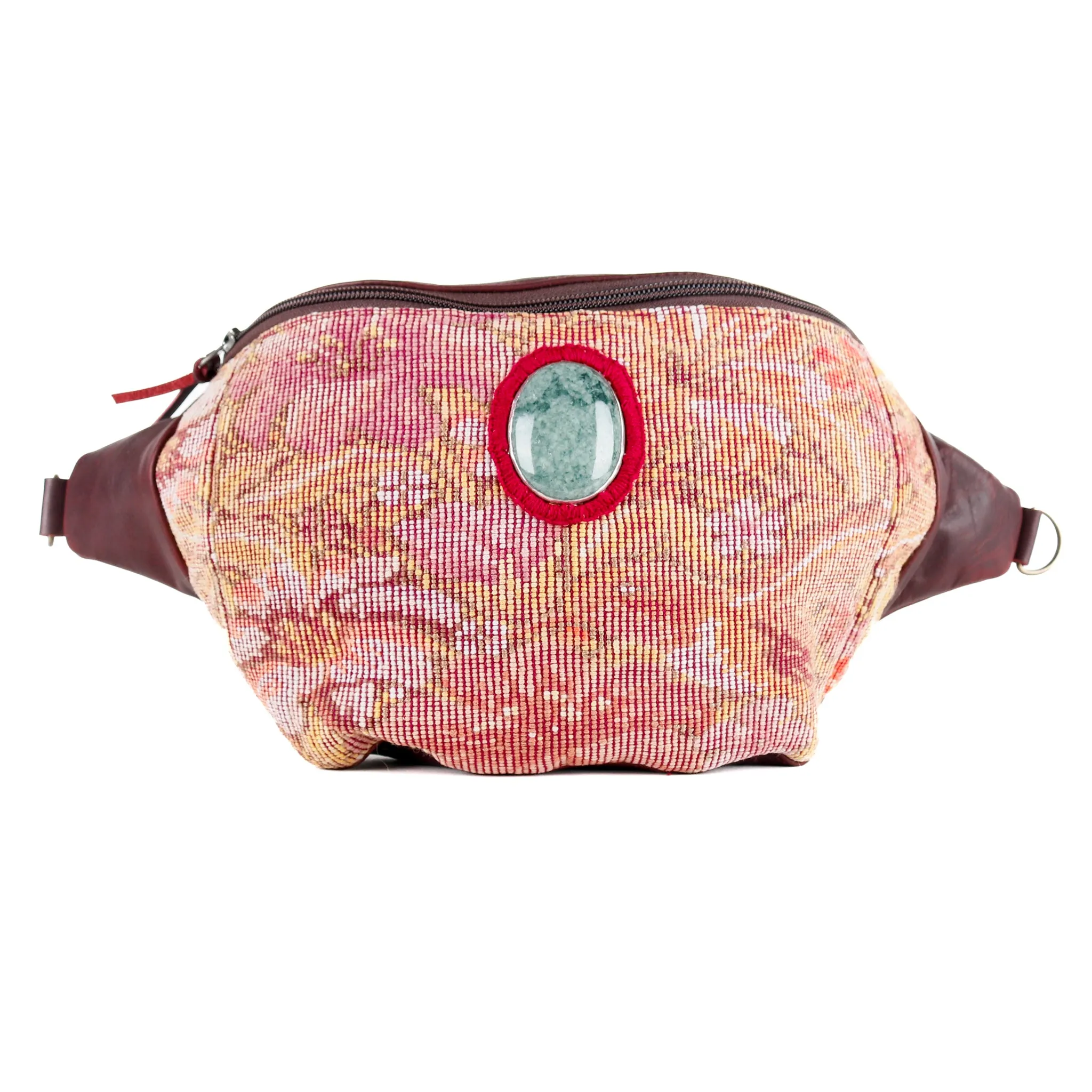 EL DON MANNY PACK WITH JADE - OOAK HUIPIL - VINO TNTO - NO. 15540