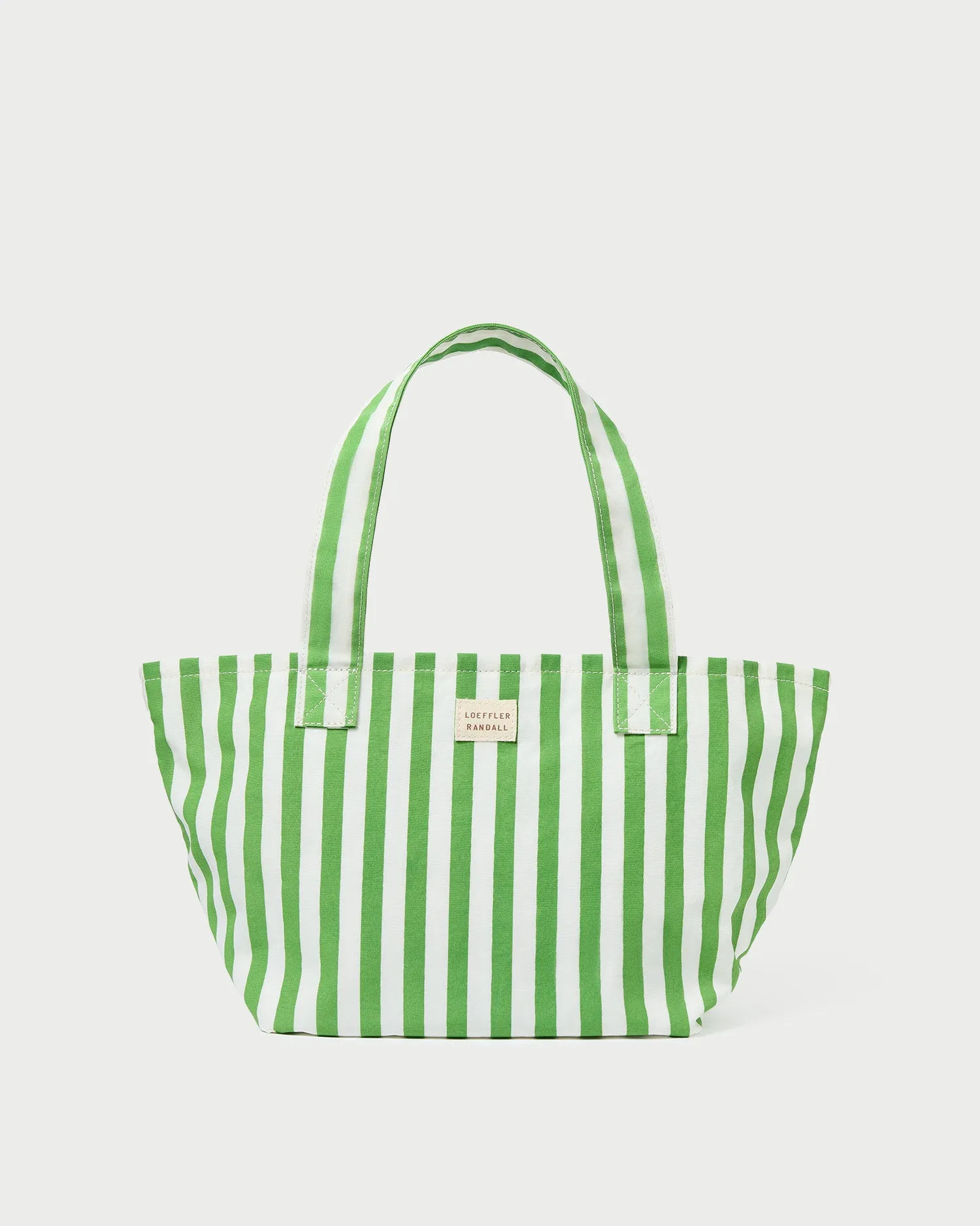 Ellis Green Stripe Packable Tote