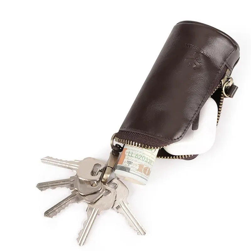 Fashion Zipper Home Keychain Car Key Storage Bag