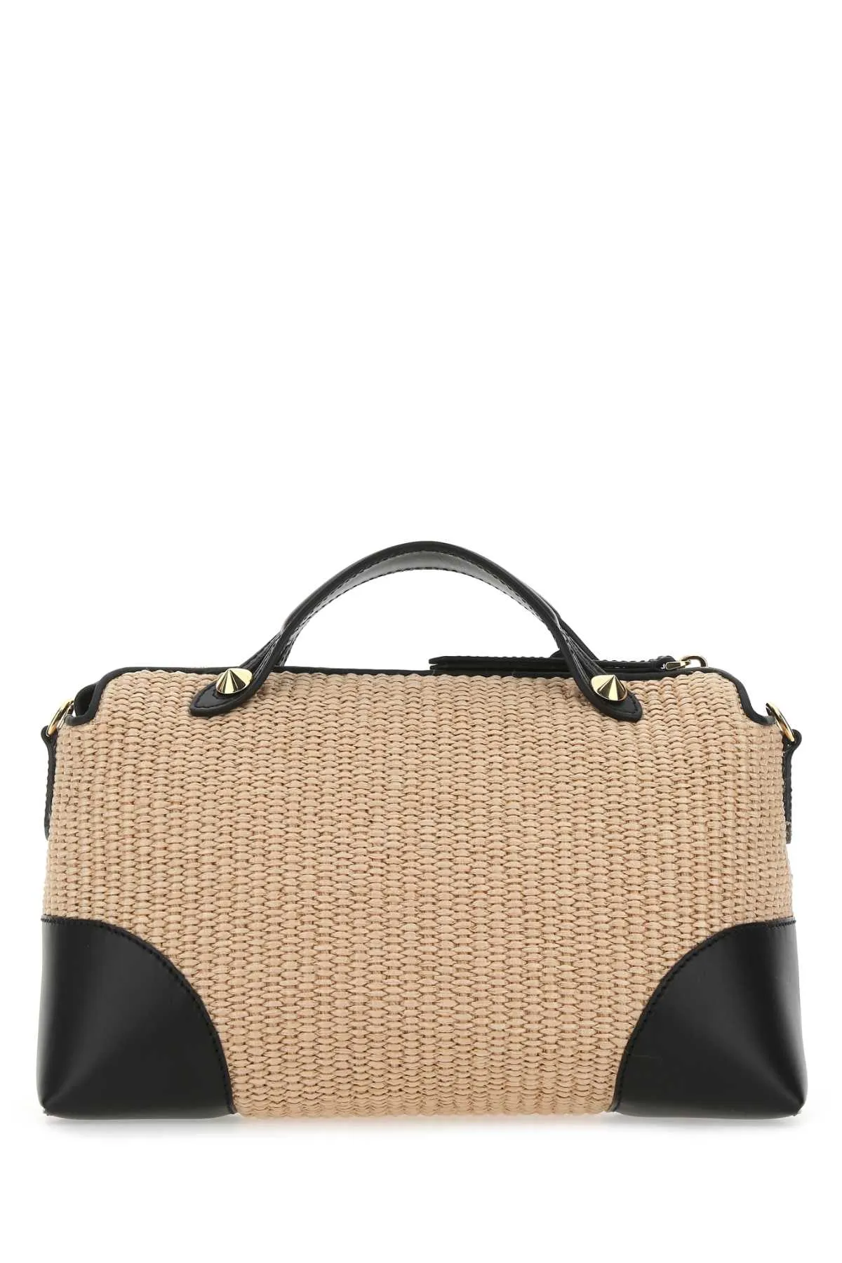 Fendi By The Way Medium Woven Boston Bag