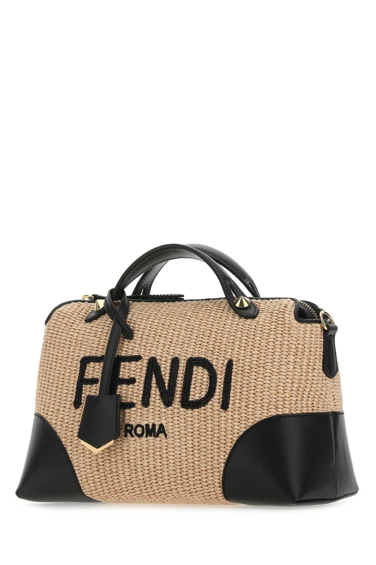 Fendi By The Way Medium Woven Boston Bag