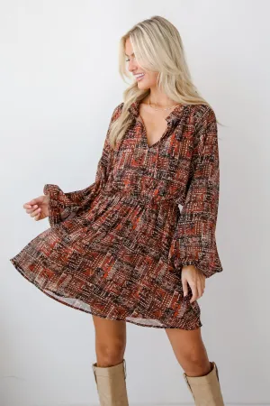 FINAL SALE - Beyond Sweet Rust Mini Dress
