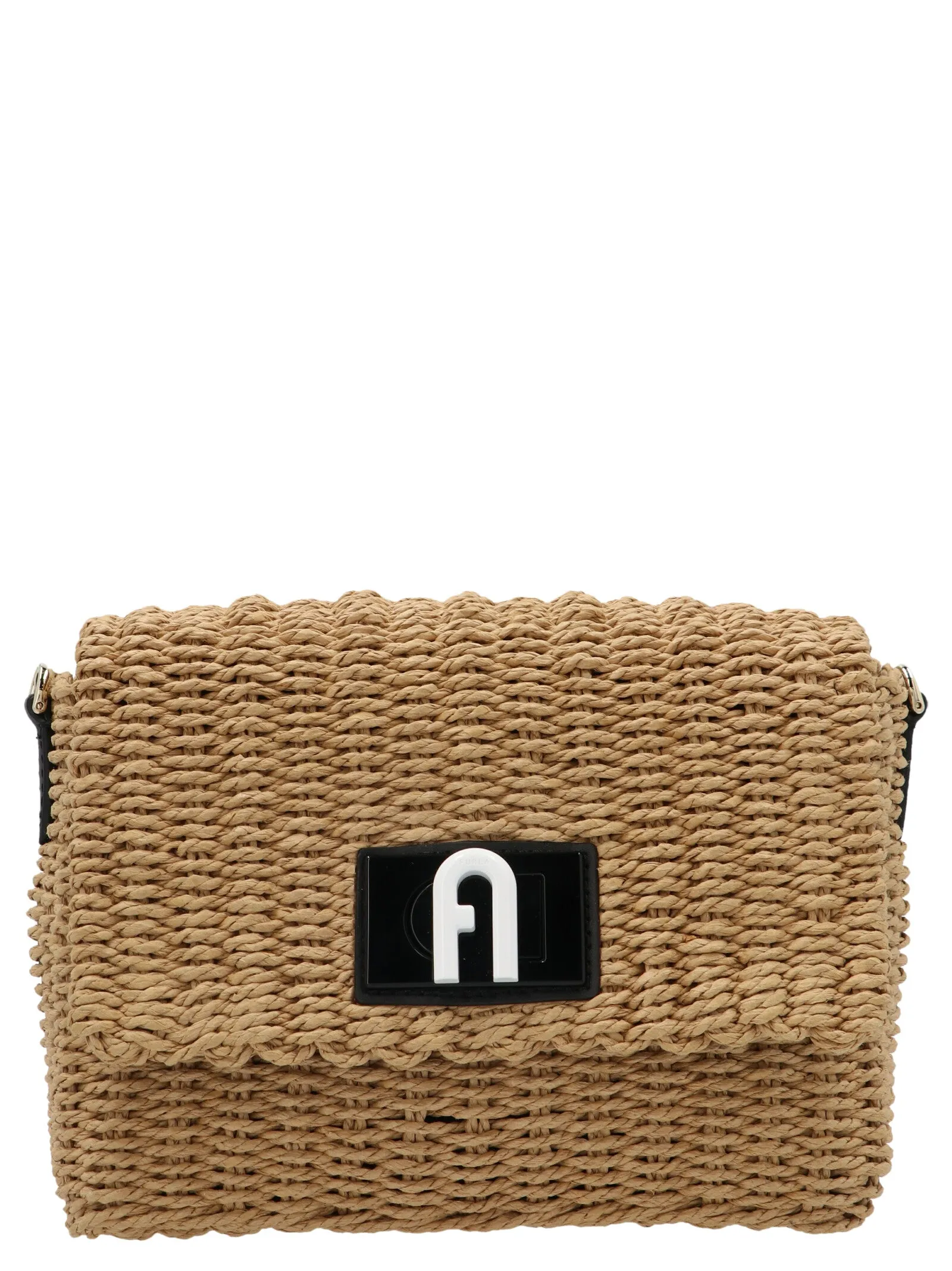 Furla Tracolla 1927 Woven Crossbody Bag