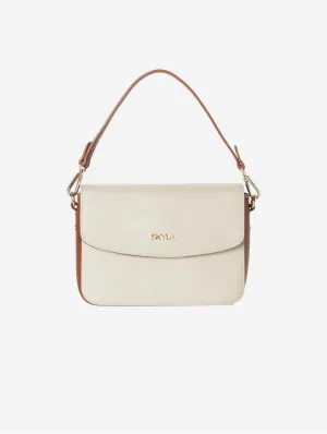 Gracie Classic Vegan Satchel | Latte