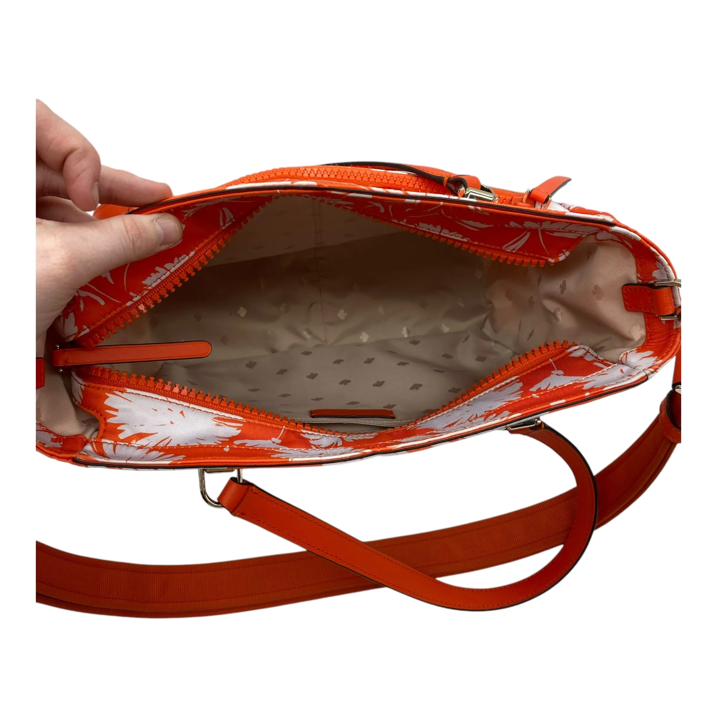 Handbag Designer By Kate Spade In Orange, Size:Medium